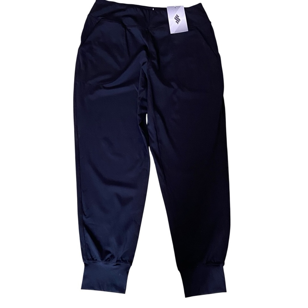 SOOTHFEEL Black High Rise Jogger Pants Large 29-34 Stretch Athleisure
